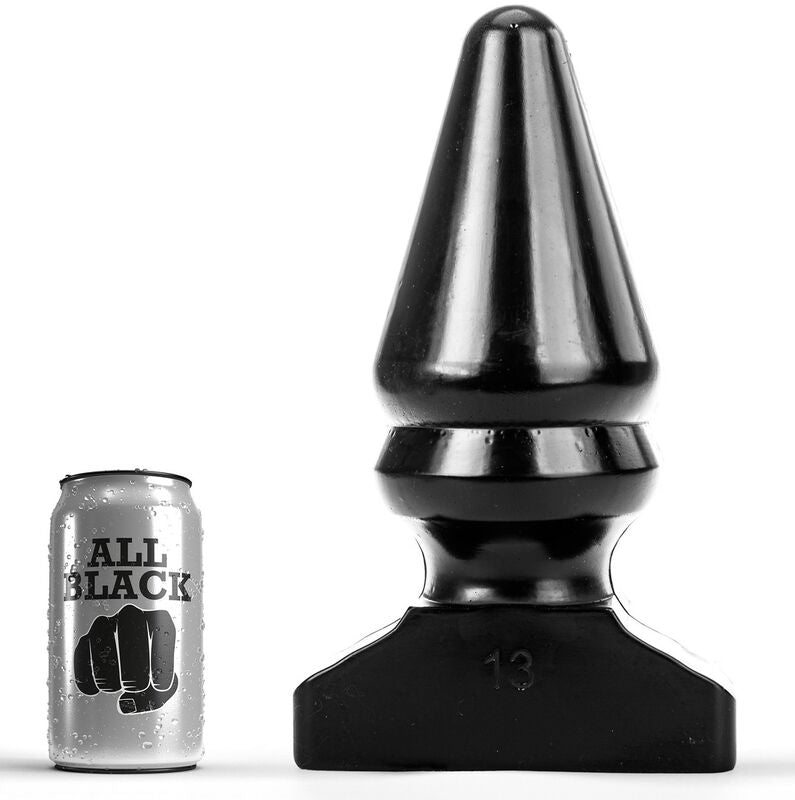 ALL BLACK - Analplugg Sort 28,5 cm