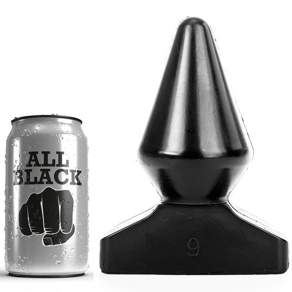 ALL BLACK - Analplugg 18,5 cm