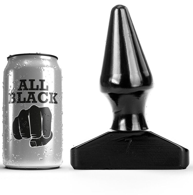 ALL BLACK - Analplugg Sort 16 cm