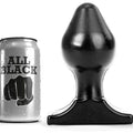 ALL BLACK - Analplugg Sort 16 x 8 cm