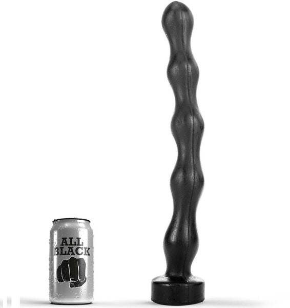ALL BLACK - Anal Wand med kuler 42 cm