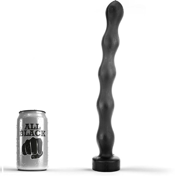 ALL BLACK - Anal Wand med kuler 32 cm