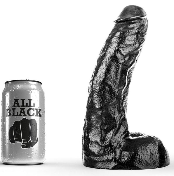 ALL BLACK - Dildo Sort 26 cm
