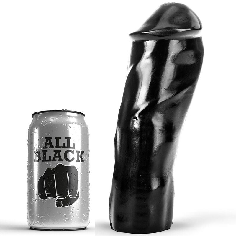 ALL BLACK - Dildo Sort 20 cm