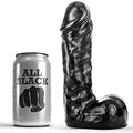 ALL BLACK - Dildo Sort 19 cm