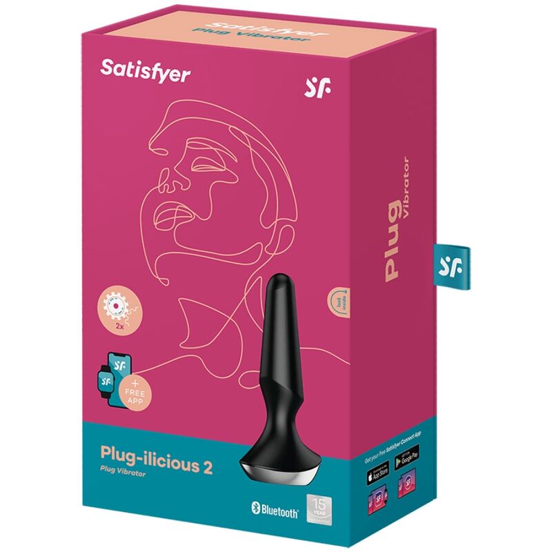 SATISFYER - Plug-ilicious 2 Vibrerende Analplugg med App