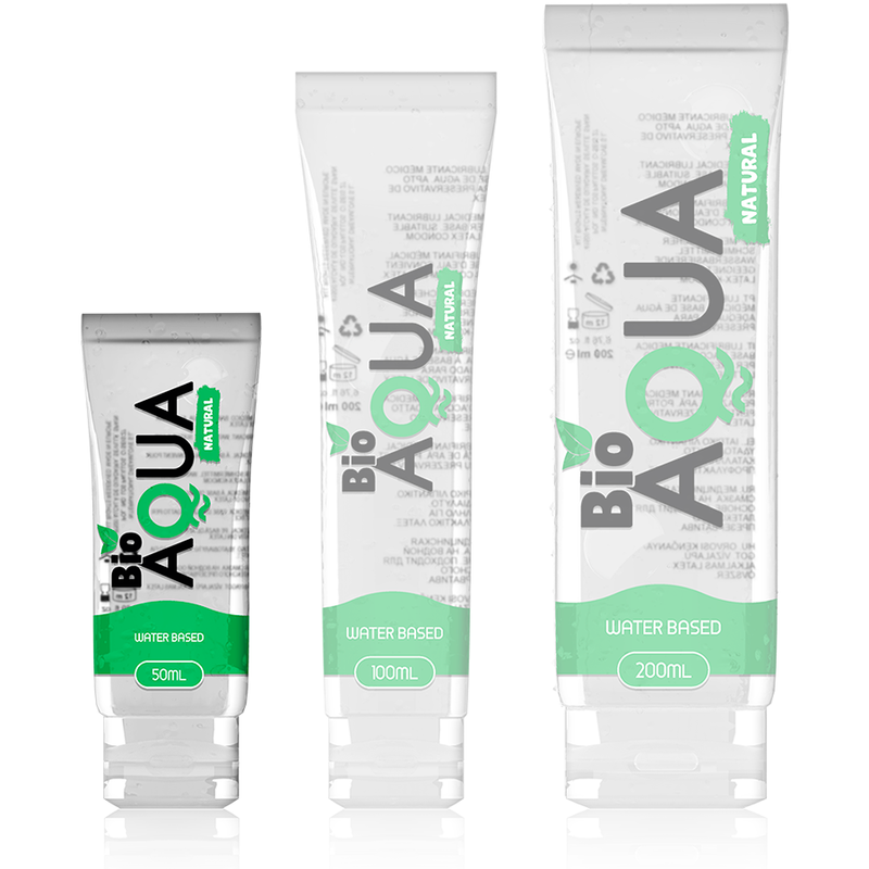 BIOAQUA - Vannbasert Glidemiddel med Naturlige Ingredienser 50 ml