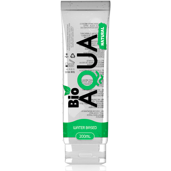 BIOAQUA - Vannbasert Glidemiddel med Naturlige Ingredienser 200 ml