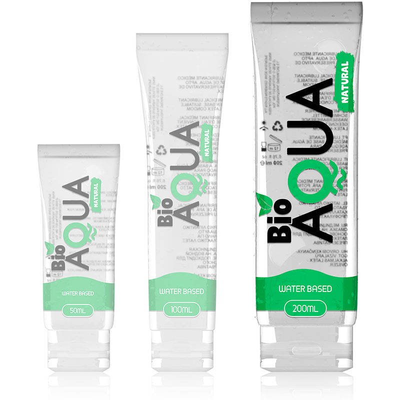 BIOAQUA - Vannbasert Glidemiddel med Naturlige Ingredienser 200 ml
