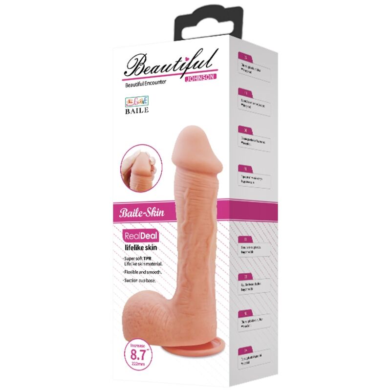 BAILE - Johnson Realistisk Dildo Hud 22 cm
