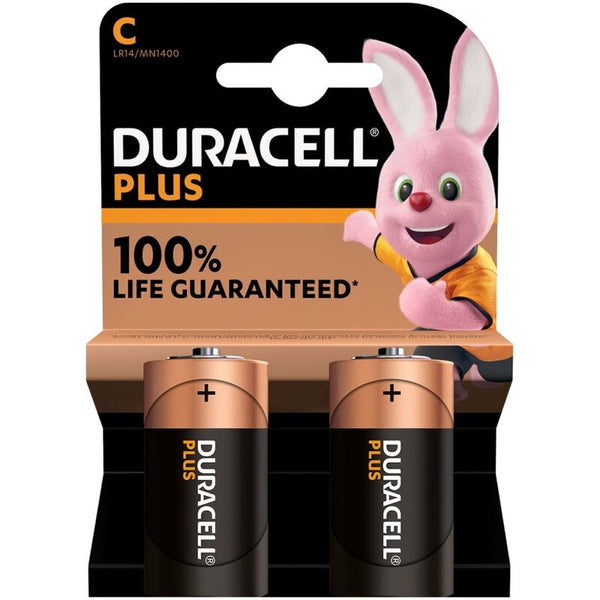 DURACELL - C Alkalisk Batteri 2-pk