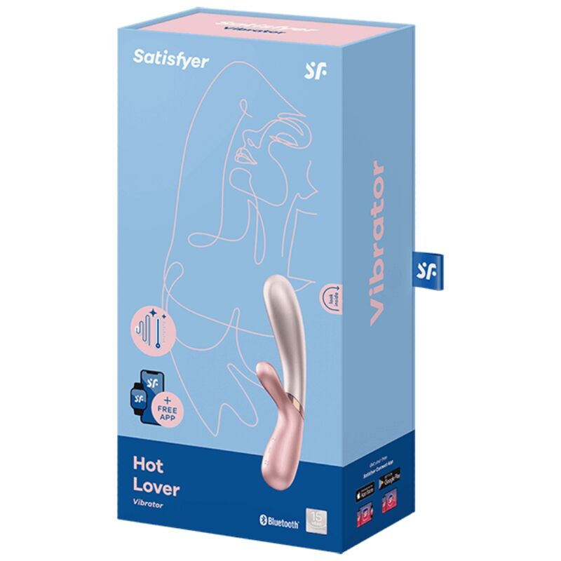 SATISFYER - Hot Lover App-styrt Rabbitvibrator med varmefunksjon Rose/Beige