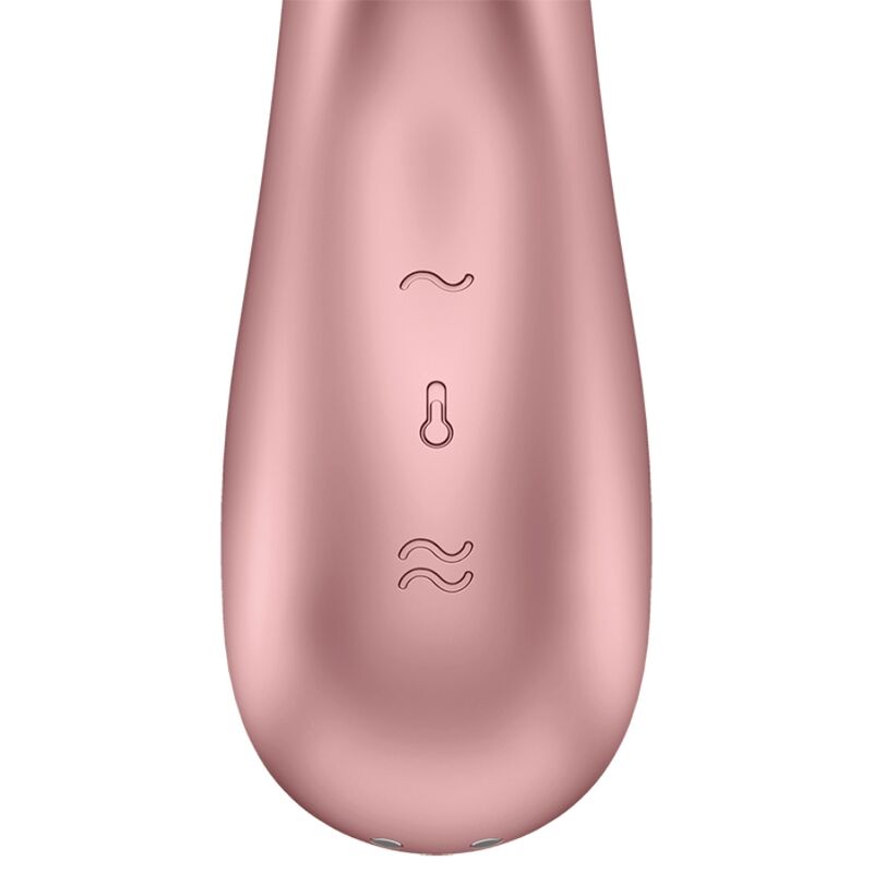 SATISFYER - Hot Lover App-styrt Rabbitvibrator med varmefunksjon Rose/Beige