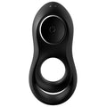 SATISFYER - Duo Vibrerende Penisring Sort