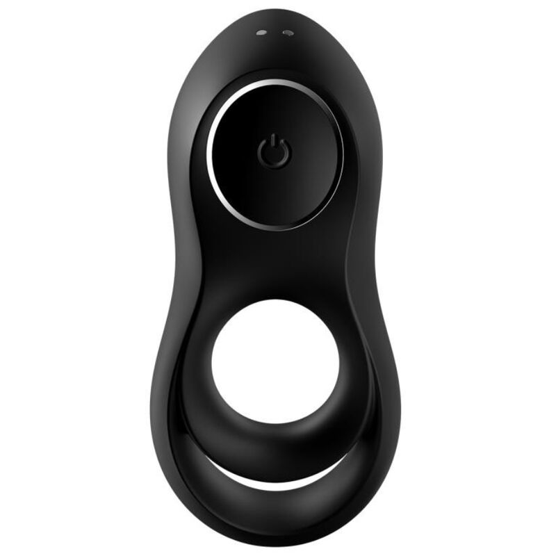 SATISFYER - Duo Vibrerende Penisring Sort