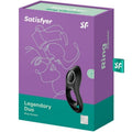 SATISFYER - Duo Vibrerende Penisring Sort