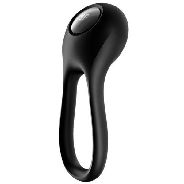 SATISFYER - Duo Vibrerende Penisring Sort