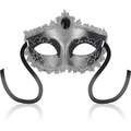 OHMAMA - Venetiansk Maske Grå med Sort Diamant