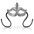 OHMAMA - Venetiansk Maske Sølv med Fleur de Lis