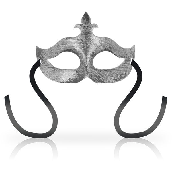 OHMAMA - Venetiansk Maske Sølv med Fleur de Lis