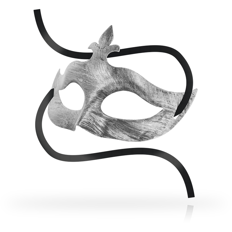 OHMAMA - Venetiansk Maske Sølv med Fleur de Lis