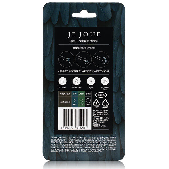 JE JOUE - Fleksibel Penisring Blå