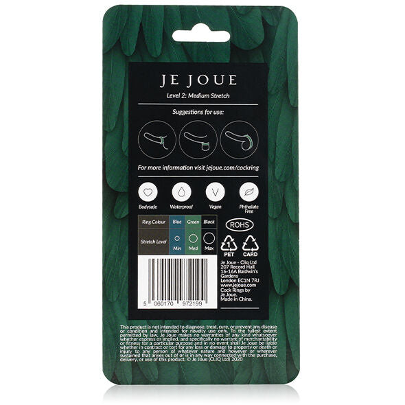 JE JOUE - Fleksibel Penisring Grønn