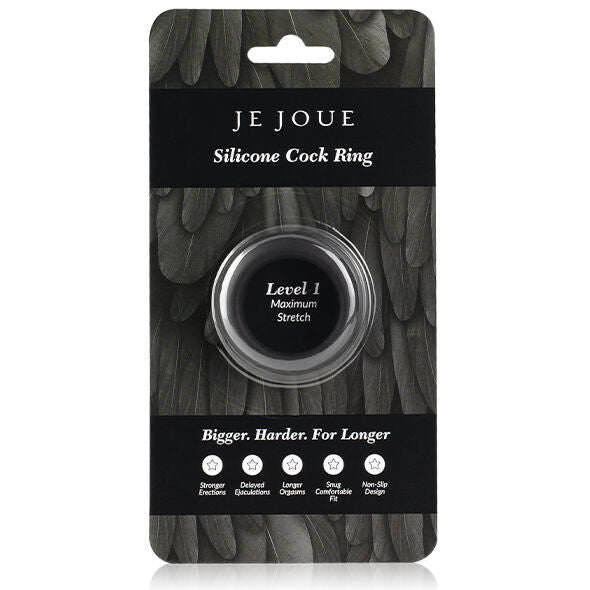 JE JOUE - Fleksibel Penisring Sort