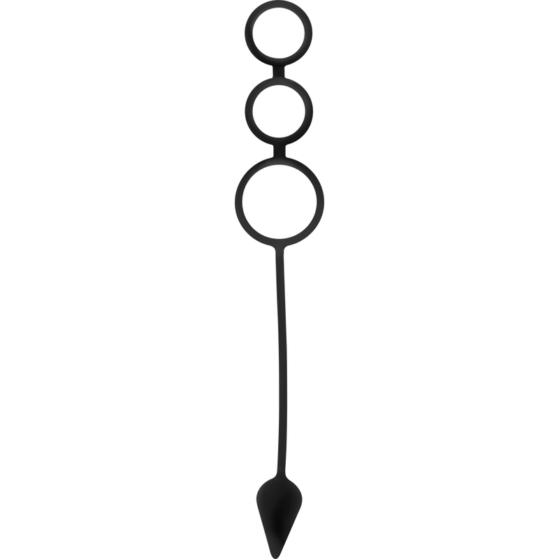 OHMAMA FETISH - Penisring med Analplugg 3-i-1