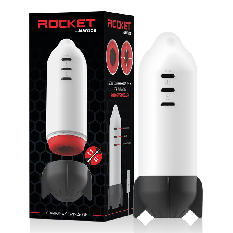JAMYJOB - Rocket Soft Compression Vibrerende Masturbator
