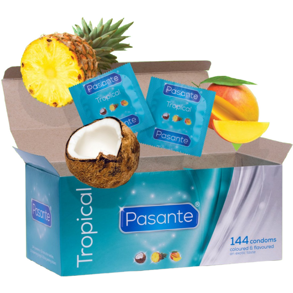 PASANTE - Tropical Flavors Kondomer med Smak 144 stk