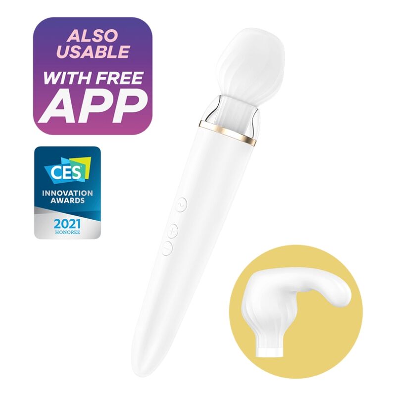 SATISFYER - Double Wand-er App-styrt Magic Wand