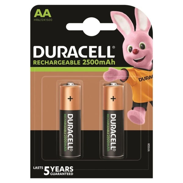 DURACELL - AA Oppladbart Batteri 2500mAh 2-pk