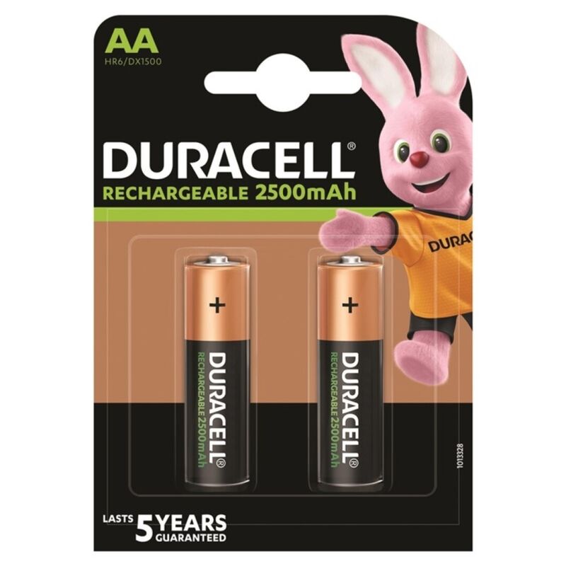 DURACELL - AA Oppladbart Batteri 2500mAh 2-pk