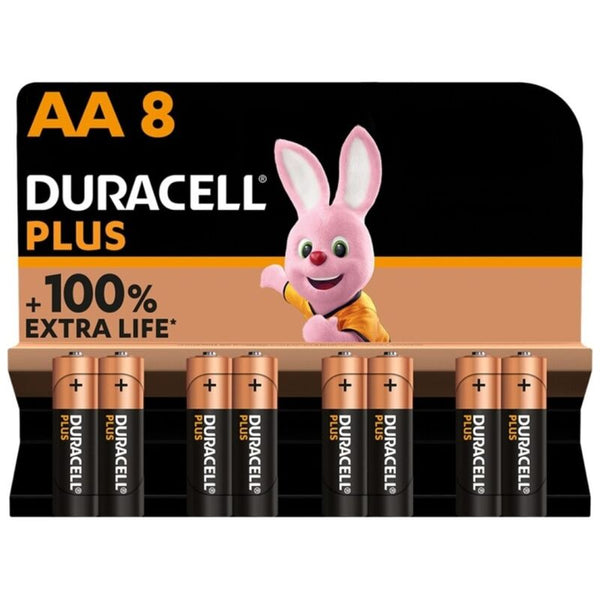 DURACELL - Plus Power Alkalisk batteri AA LR6 8-pakning