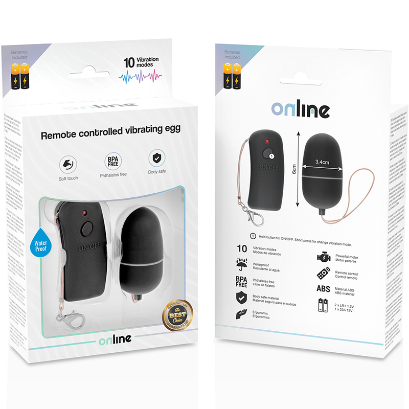 ONLINE - Vibrerende Egg Sort