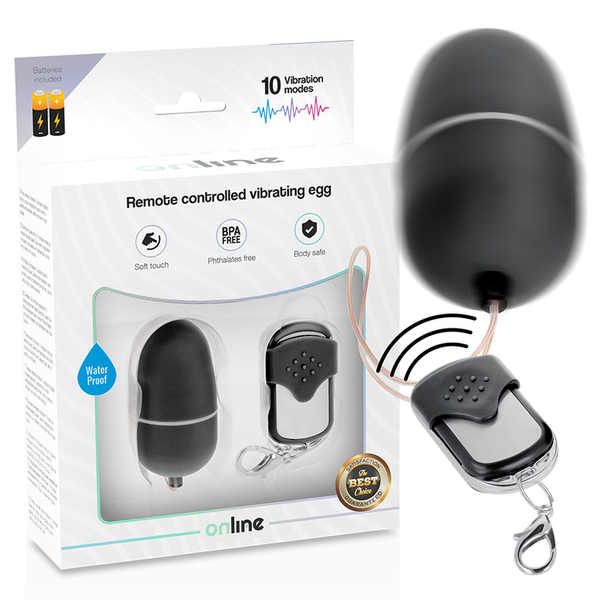 ONLINE - Vibrerende Egg Sort