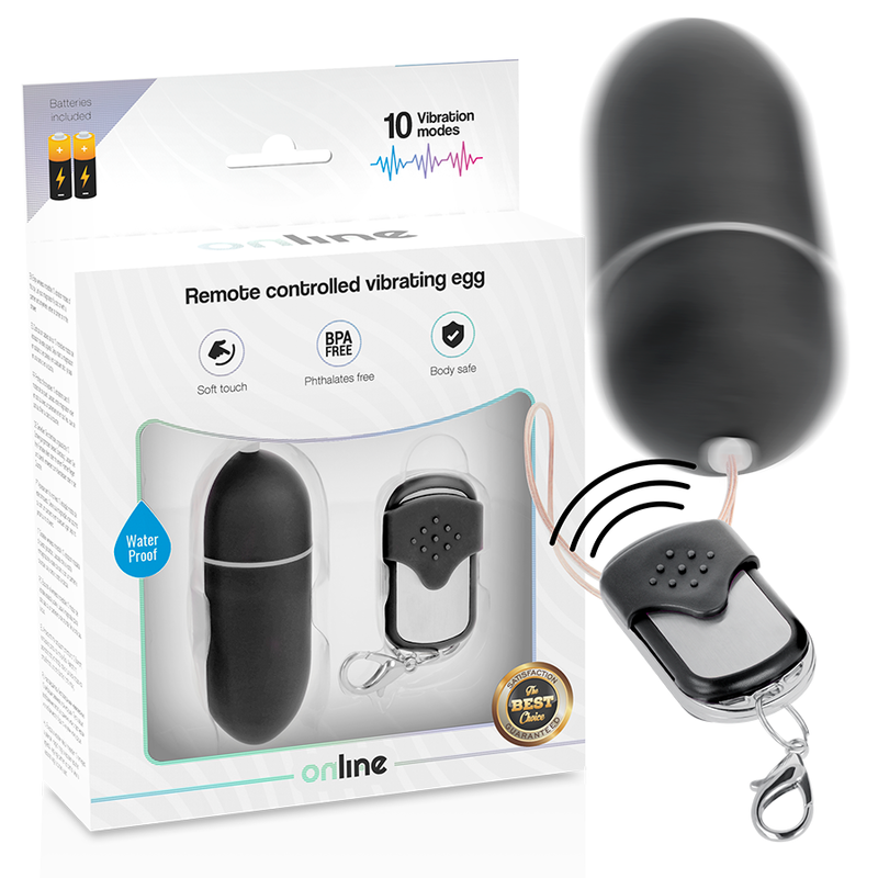 ONLINE - Vibrerende Egg Sort