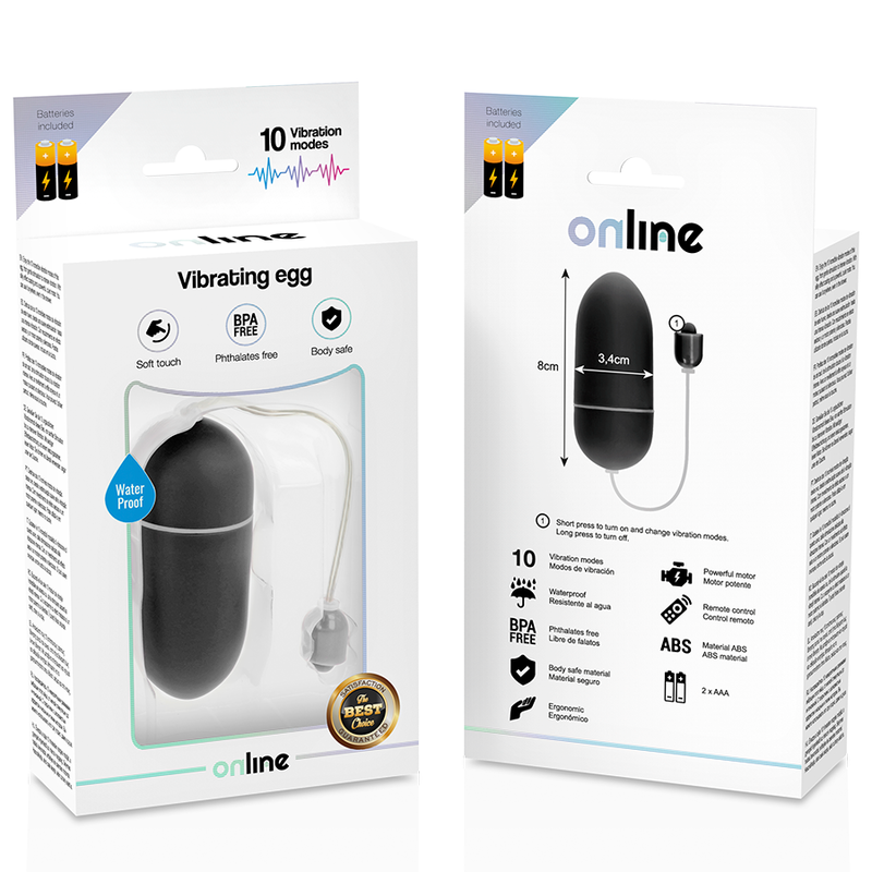 ONLINE - Vibrerende Egg Sort