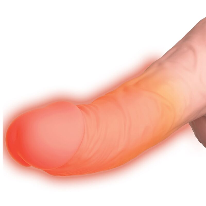 KING COCK - Plus Triple Threat Støtende vibrator med varme Lys hudtone