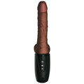KING COCK - Plus Triple Threat Støtende vibrator med varme Brun hudtone