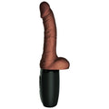 KING COCK - Plus Triple Threat Støtende vibrator med varme Brun hudtone
