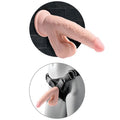 KING COCK - Plus 3D Realistisk Dildo med Svingende Baller Lys Hud 15,2 cm