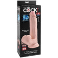 KING COCK - Plus 3D Realistisk Dildo med Svingende Baller 20,3 cm