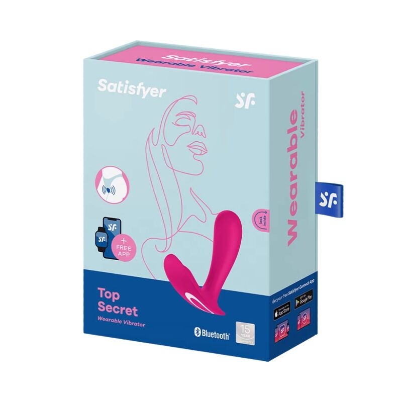 SATISFYER - Top Secret Bærbar vibrator med app