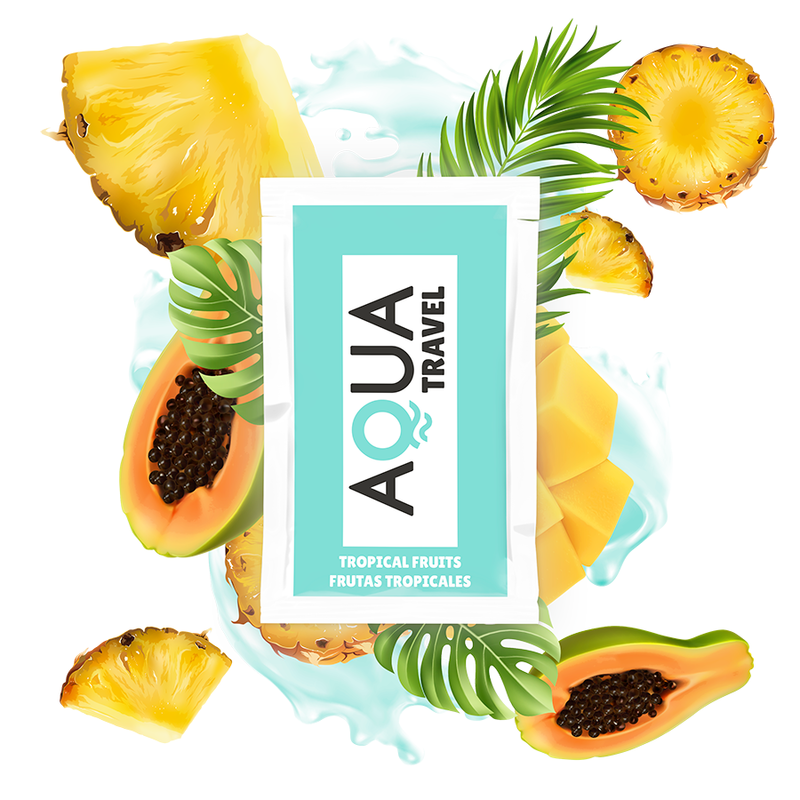 AQUA TRAVEL - Vannbasert glidemiddel Tropiske frukter 6 ml