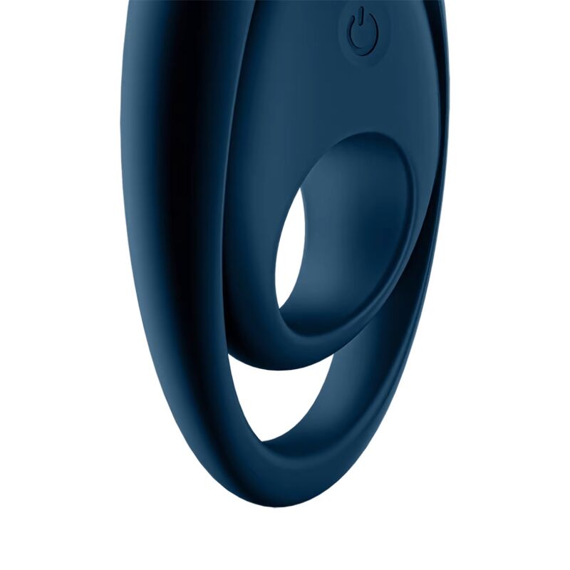 SATISFYER - Duo Vibrerende Penisring Blå