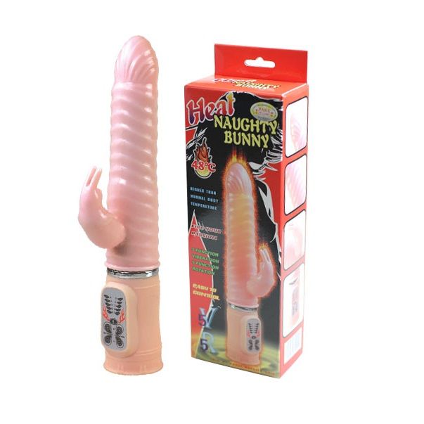 BAILE - Heat Fire Bunny Rabbitvibrator med Varme 10 Funksjoner