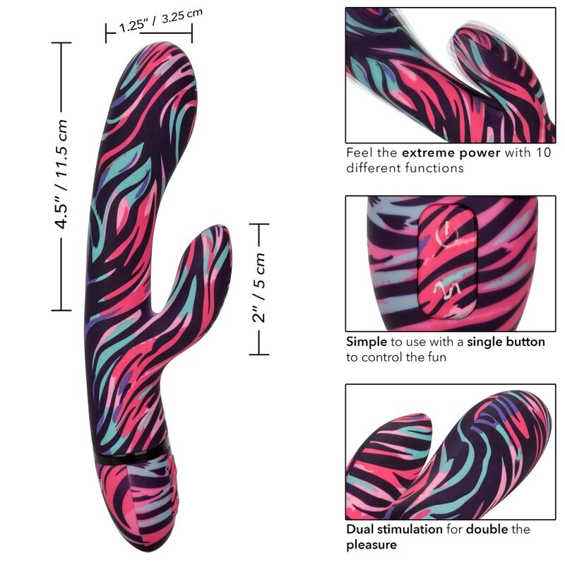 CALEXOTICS - Naughty Bits Ménage à Moi Dobbel Magic Wand-vibrator