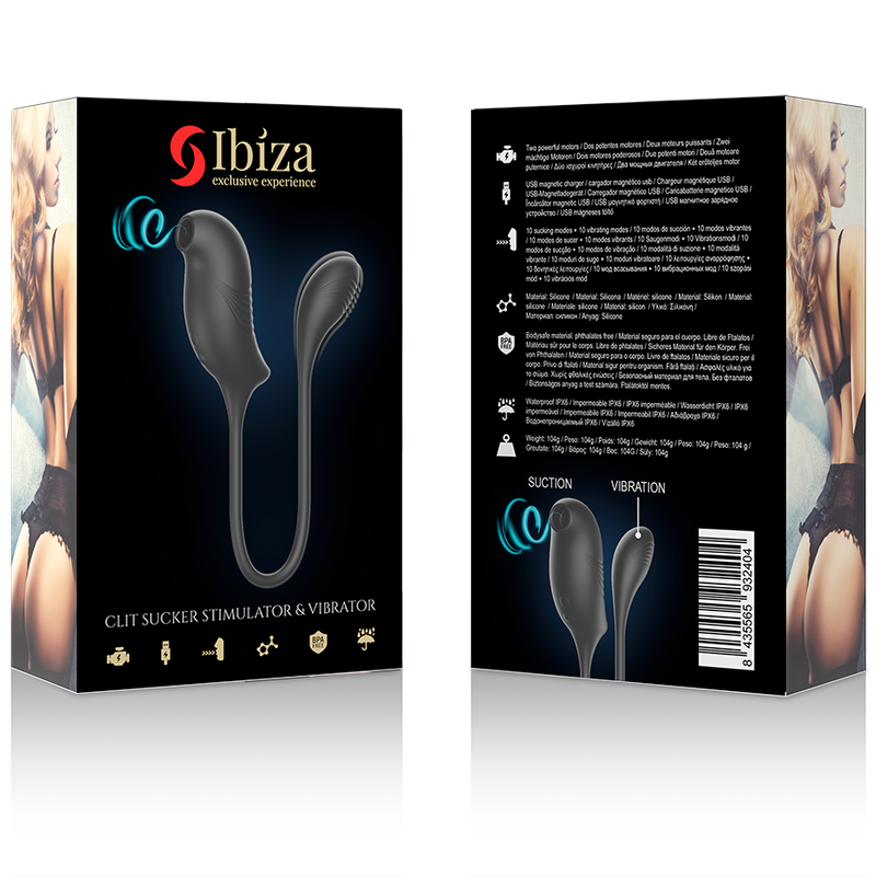 IBIZA - Magic Klitorisstimulator med sug og vibrasjon